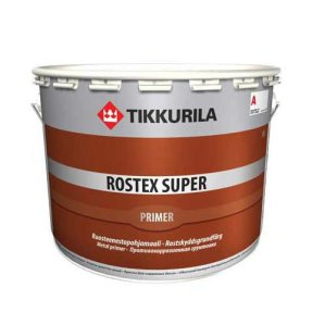 Грунт антикоррозионный Rostex Super (Ростекс Супер), 10 л., светло-серый Tikkurila (Тиккурила)