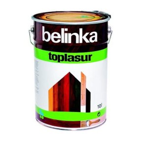 Декоративное лазурное покрытие с уф-фильтрами и абсорбентами  Toplasur №15, 10 л Белинка (Belinka)