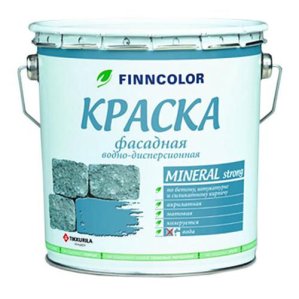 Фасадная краска Mineral Strong (Минерал Стронг), 2.7 л, белый Finncolor (Финколор)